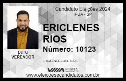 Candidato ERICLENES RIOS 2024 - IPUÃ - Eleições