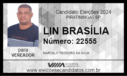 Candidato MARCELO LIN 2024 - PIRATININGA - Eleições