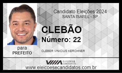 Candidato CLEBÃO 2024 - SANTA ISABEL - Eleições