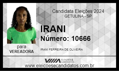 Candidato IRANI 2024 - GETULINA - Eleições