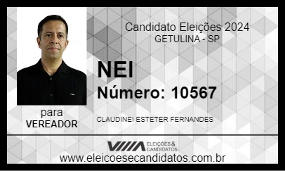 Candidato NEI 2024 - GETULINA - Eleições