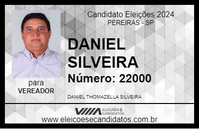 Candidato DANIEL SILVEIRA 2024 - PEREIRAS - Eleições