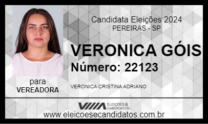 Candidato VERONICA GÓIS 2024 - PEREIRAS - Eleições