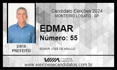 Candidato EDMAR 2024 - MONTEIRO LOBATO - Eleições