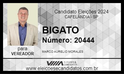 Candidato BIGATO 2024 - CAFELÂNDIA - Eleições