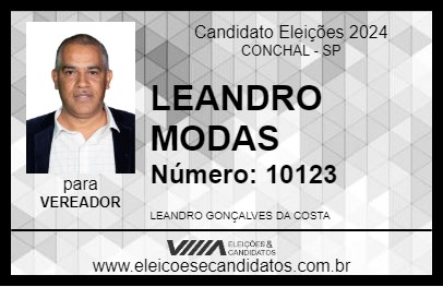 Candidato LEANDRO MODAS 2024 - CONCHAL - Eleições