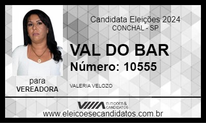 Candidato VAL DO BAR 2024 - CONCHAL - Eleições