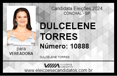 Candidato DULCELENE TORRES 2024 - CONCHAL - Eleições