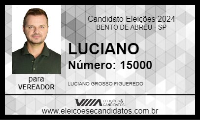 Candidato LUCIANO 2024 - BENTO DE ABREU - Eleições