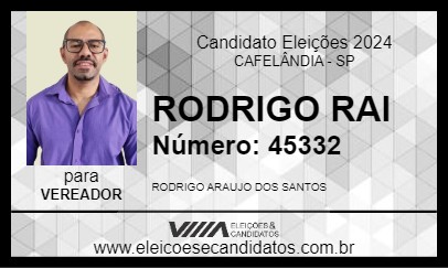 Candidato RODRIGO RAI 2024 - CAFELÂNDIA - Eleições