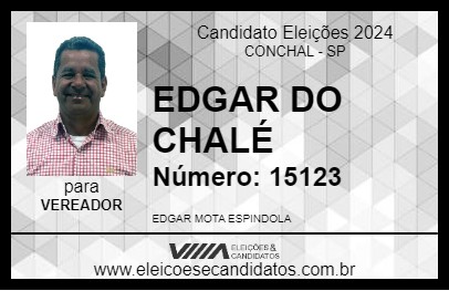 Candidato EDGAR DO CHALÉ 2024 - CONCHAL - Eleições