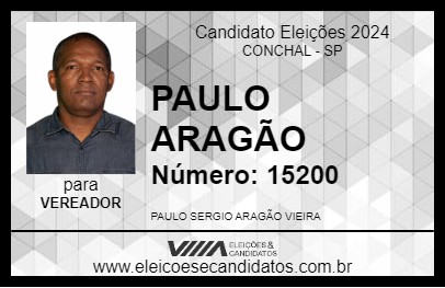 Candidato PAULO ARAGÃO 2024 - CONCHAL - Eleições