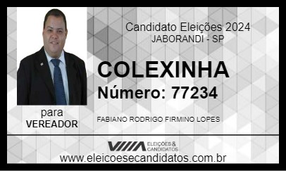 Candidato COLEXINHA 2024 - JABORANDI - Eleições