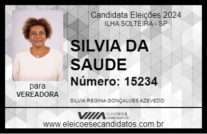 Candidato SILVIA DA SAUDE 2024 - ILHA SOLTEIRA - Eleições