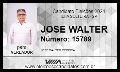 Candidato JOSE WALTER 2024 - ILHA SOLTEIRA - Eleições