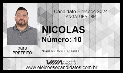 Candidato NICOLAS 2024 - ANGATUBA - Eleições