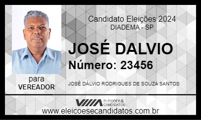 Candidato JOSÉ DALVIO 2024 - DIADEMA - Eleições