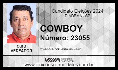 Candidato COWBOY 2024 - DIADEMA - Eleições