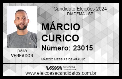 Candidato MÁRCIO CURICO 2024 - DIADEMA - Eleições