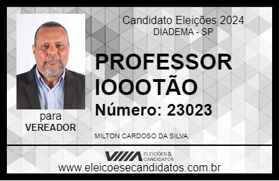 Candidato PROFESSOR IOOOTÃO 2024 - DIADEMA - Eleições