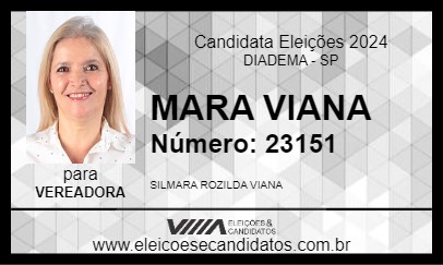 Candidato MARA VIANA 2024 - DIADEMA - Eleições