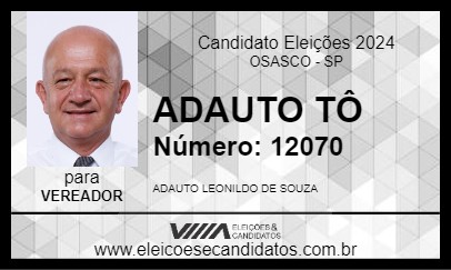 Candidato ADAUTO TÔ 2024 - OSASCO - Eleições