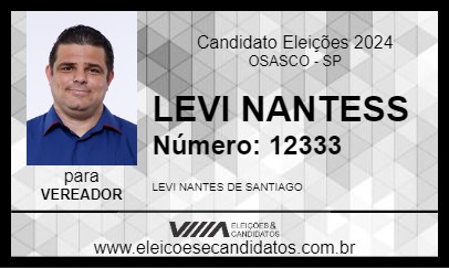 Candidato LEVI NANTESS 2024 - OSASCO - Eleições