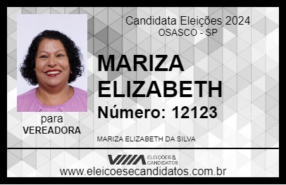 Candidato MARISA ELIZABETH 2024 - OSASCO - Eleições