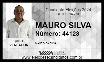 Candidato MAURO SILVA 2024 - GETULINA - Eleições