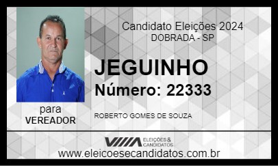 Candidato JEGUINHO 2024 - DOBRADA - Eleições