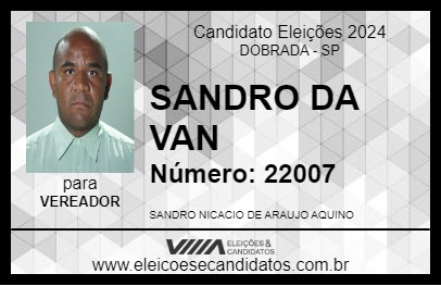 Candidato SANDRO DA VAN 2024 - DOBRADA - Eleições