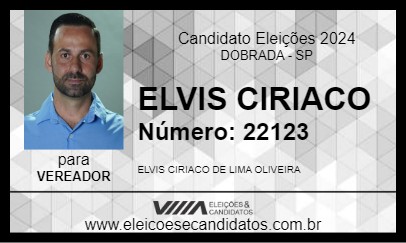 Candidato ELVIS CIRIACO 2024 - DOBRADA - Eleições