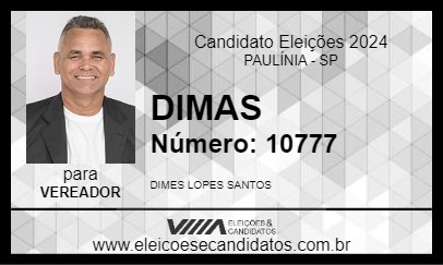 Candidato DIMAS 2024 - PAULÍNIA - Eleições