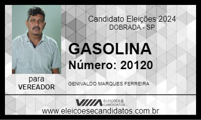 Candidato GASOLINA 2024 - DOBRADA - Eleições