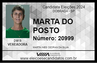 Candidato MARTA DO POSTO 2024 - DOBRADA - Eleições