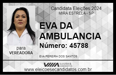 Candidato EVA 2024 - MIRA ESTRELA - Eleições