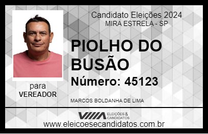 Candidato PIOLHO 2024 - MIRA ESTRELA - Eleições