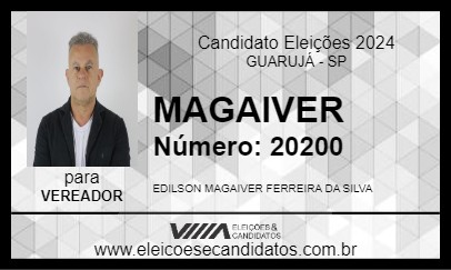 Candidato MAGAIVER 2024 - GUARUJÁ - Eleições