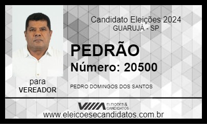 Candidato PEDRÃO 2024 - GUARUJÁ - Eleições