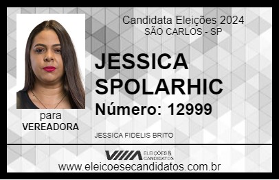 Candidato JESSICA SPOLARHIC 2024 - SÃO CARLOS - Eleições