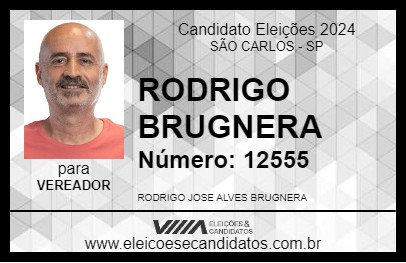 Candidato RODRIGO BRUGNERA 2024 - SÃO CARLOS - Eleições