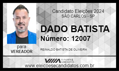 Candidato DADO BATISTA 2024 - SÃO CARLOS - Eleições