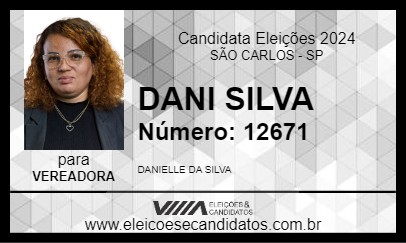 Candidato DANI SILVA 2024 - SÃO CARLOS - Eleições