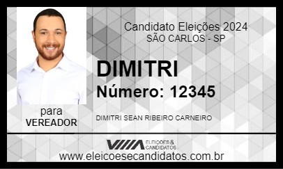 Candidato DIMITRI 2024 - SÃO CARLOS - Eleições