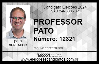 Candidato PROFESSOR PATO 2024 - SÃO CARLOS - Eleições