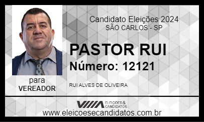 Candidato PASTOR RUI 2024 - SÃO CARLOS - Eleições