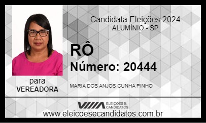 Candidato RÔ 2024 - ALUMÍNIO - Eleições