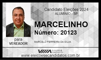 Candidato MARCELINHO 2024 - ALUMÍNIO - Eleições