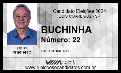 Candidato BUCHINHA 2024 - DOIS CÓRREGOS - Eleições