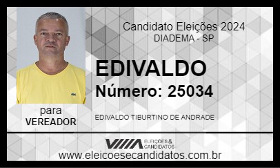 Candidato EDIVALDO 2024 - DIADEMA - Eleições